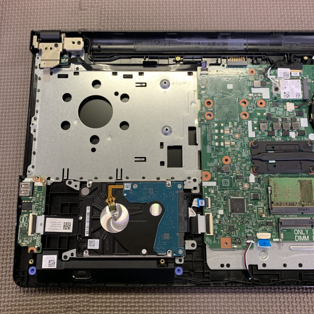 DELL・Inspironのパソコンクリーンパック + SSD換装修理事例（豊田市）