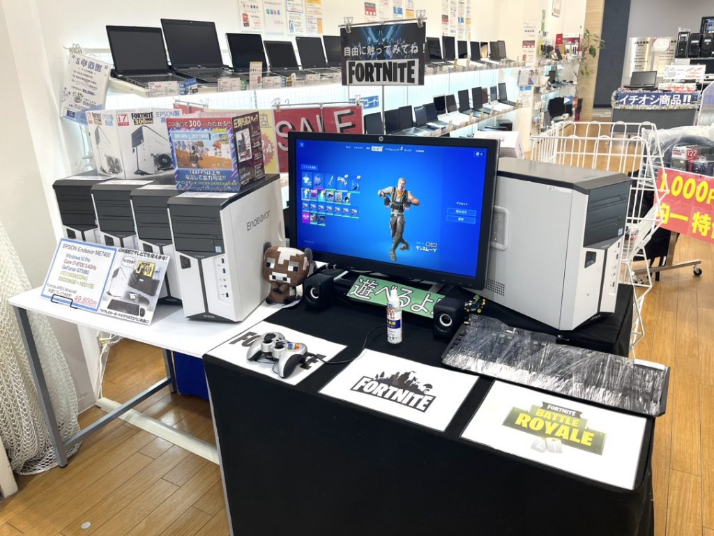 PC堂 ウイングタウン岡崎店 当店にて販売中のゲーミングPCの体験コーナーのご紹介です♪