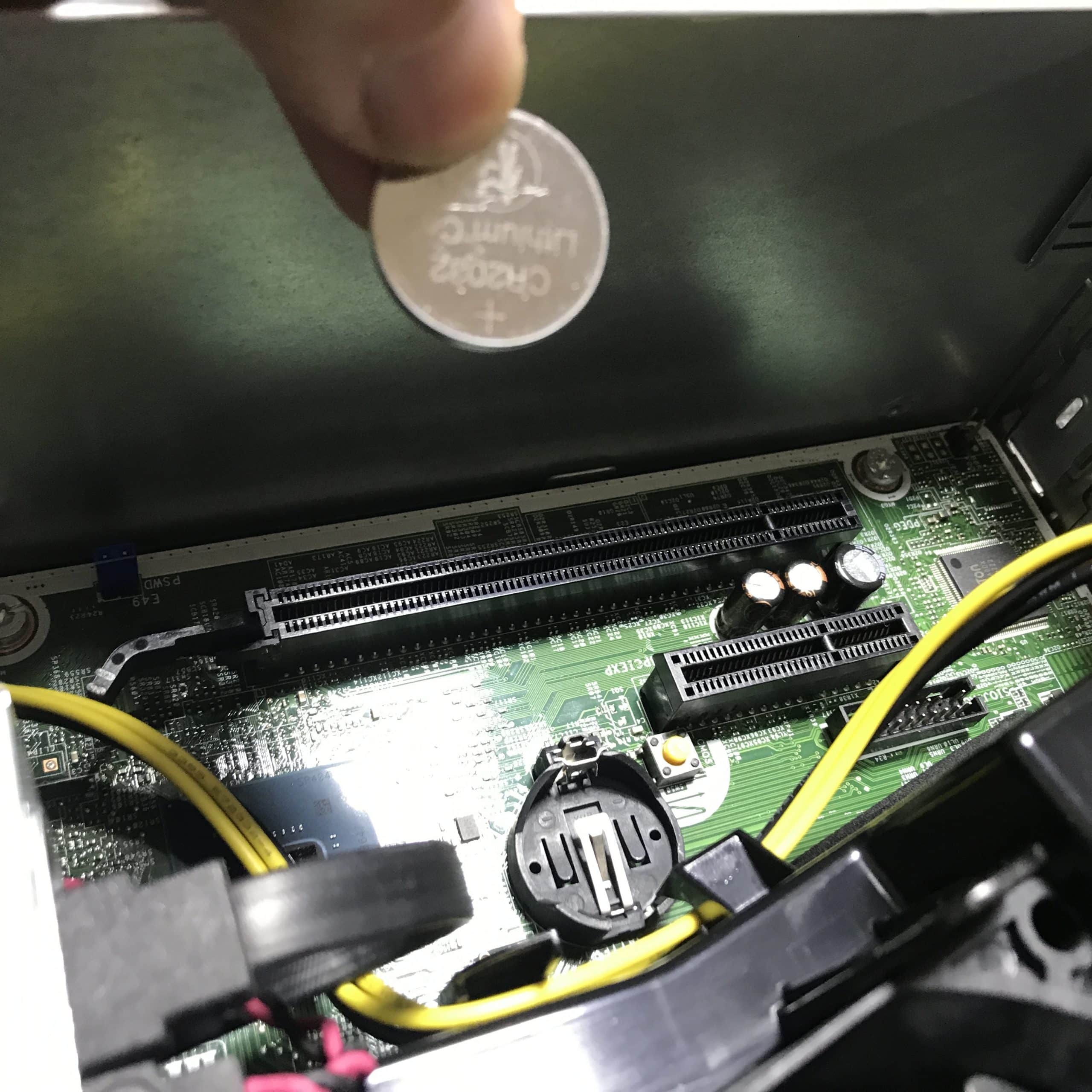 HP・ProDesk 600 G4 デスクトップパソコンのCMOS電池交換 岡崎市のお客様の修理事例