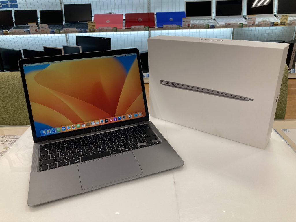 Apple MacBook Air(M1,2020)のオススメノートパソコン情報【PC堂 ウイングタウン岡崎店】