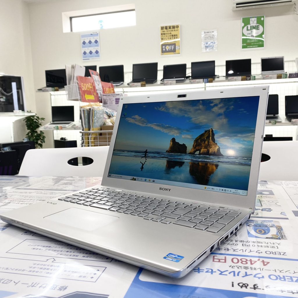 SONY VAIO SVS15139CJSのオススメノートパソコン情報【PC堂 大樹寺店】