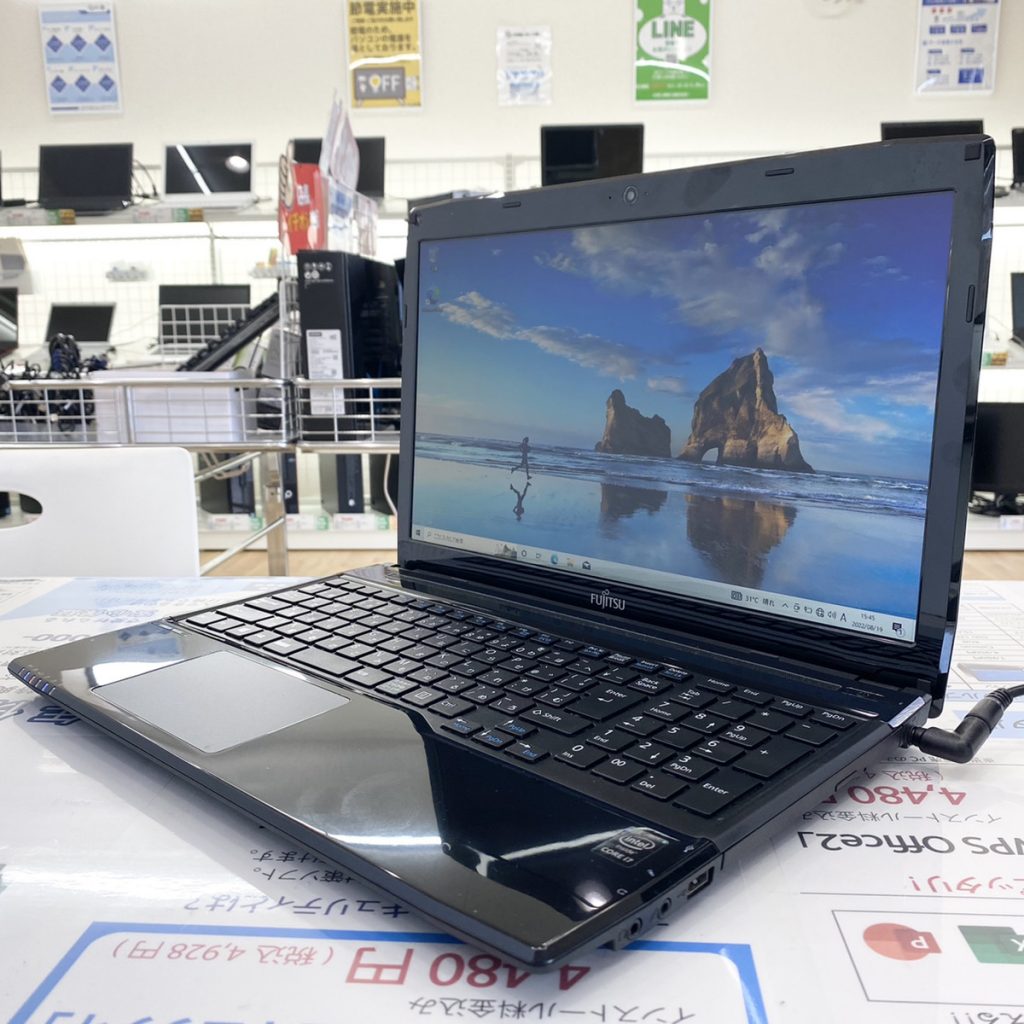 FUJITSU LIFEBOOK AH53/Sのオススメノートパソコン情報【PC堂 大樹寺店】