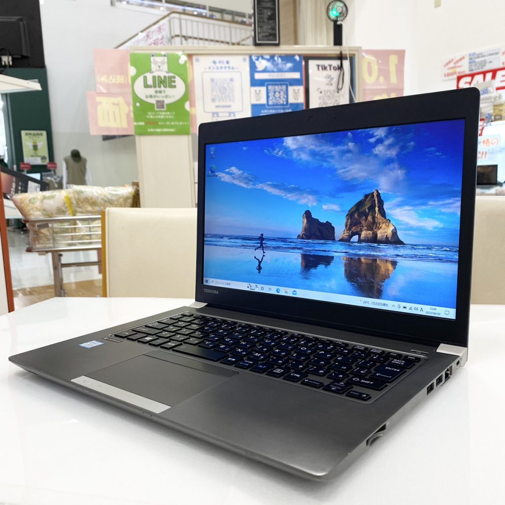 TOSHIBA dynabook R63/Jのオススメノートパソコン情報【PC堂 ウイングタウン岡崎店】