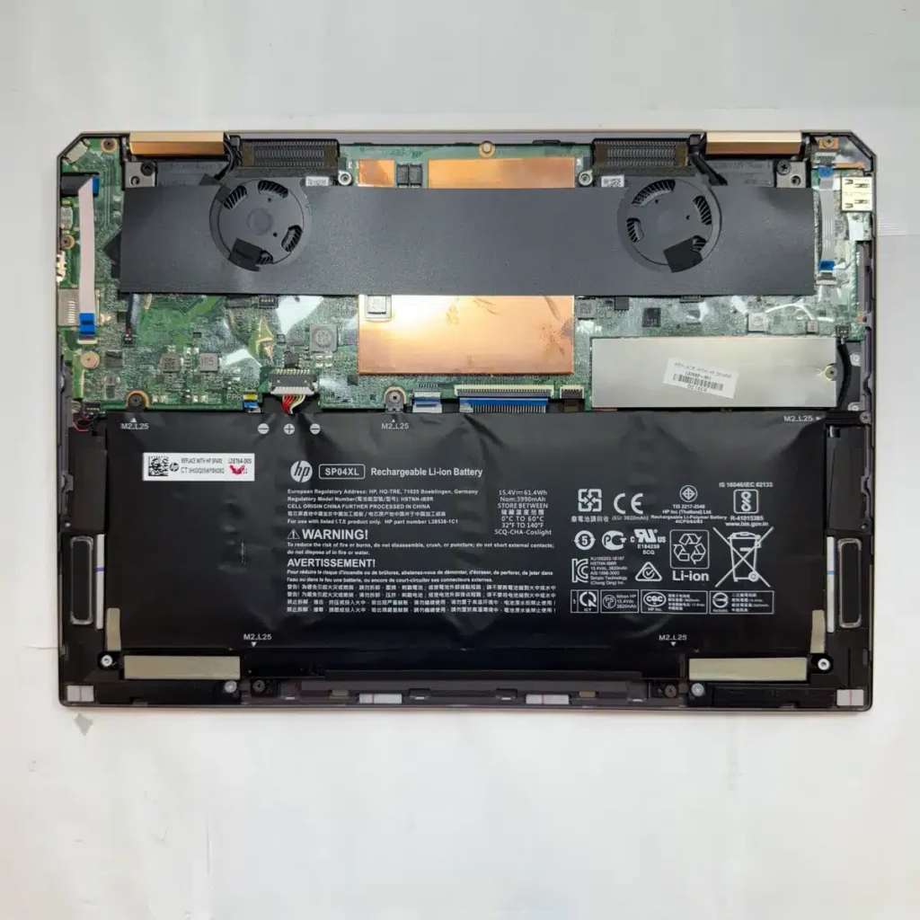 バッテリーが膨張したパソコンの修理【HP Spectre x360-13ap】パソコン修理の持ち込みはPC堂へ！