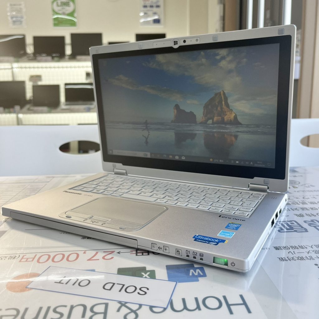 Panasonic Let’s note  CF-AX3 のオススメノートパソコン情報【PC堂 大樹寺店】