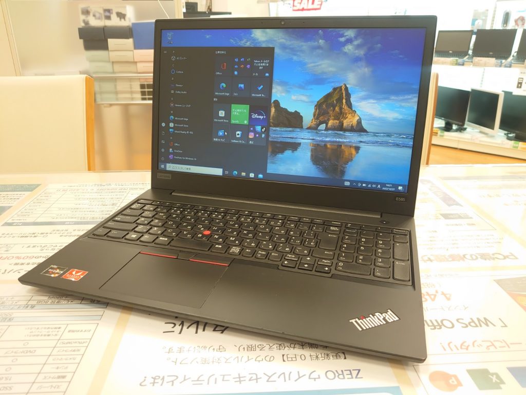 Lenovo ThinkPad E585のオススメノートパソコン情報【PC堂 ウイングタウン岡崎店】