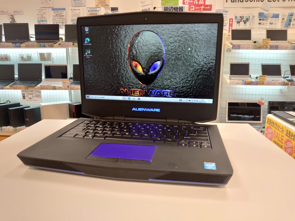 DELL ALIENWARE14 のオススメ小型ゲーミングパソコン情報【PC堂 ウイングタウン岡崎店】