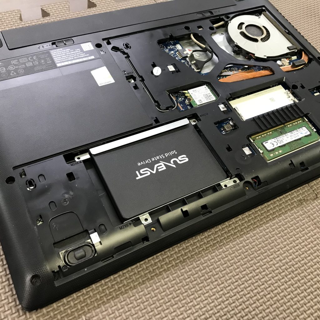 Lenovo・G50-80の当店オススメパソコンクリーンパック＋SSD換装事例（安城市）