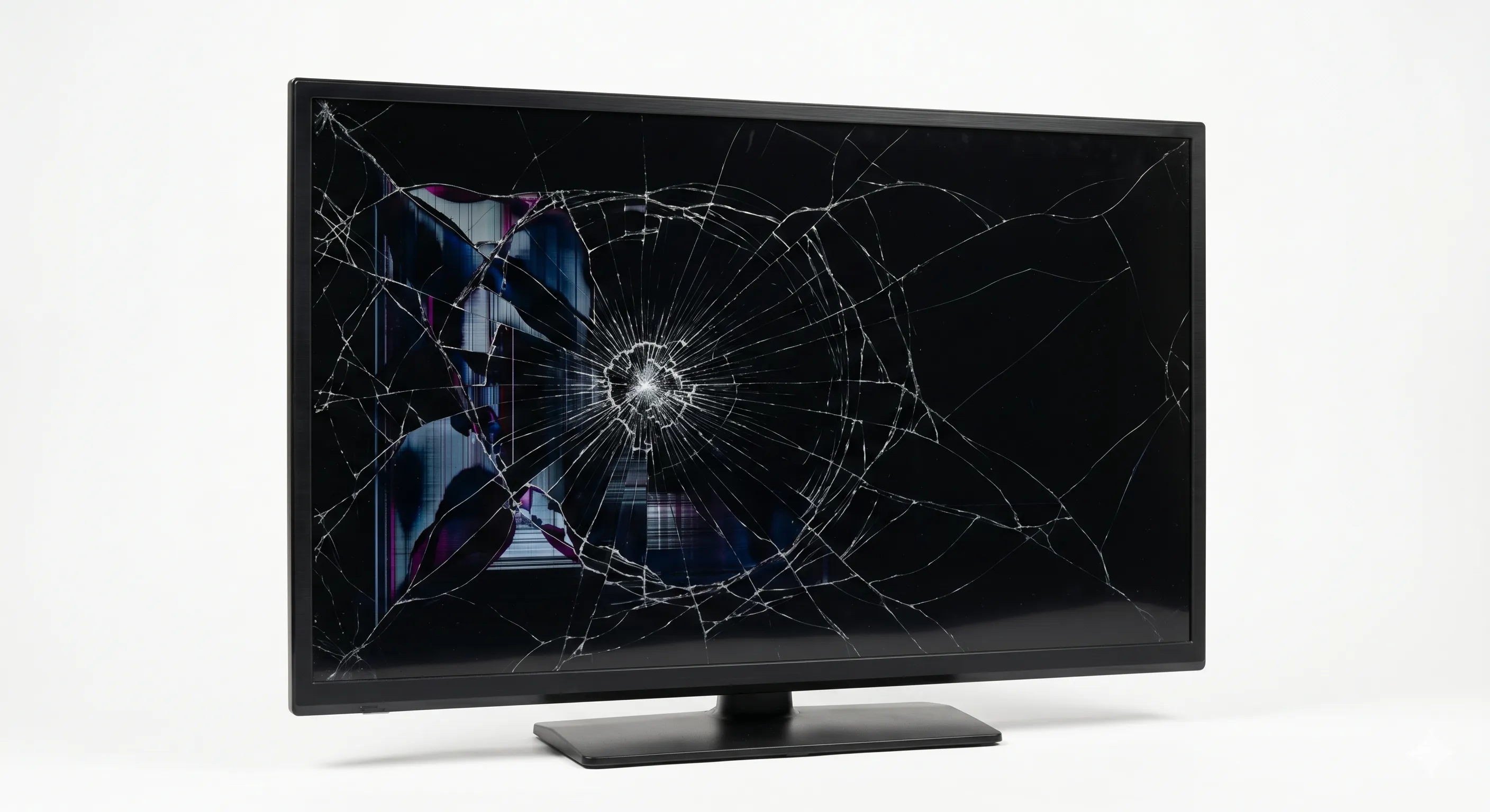画面割れ液晶テレビ