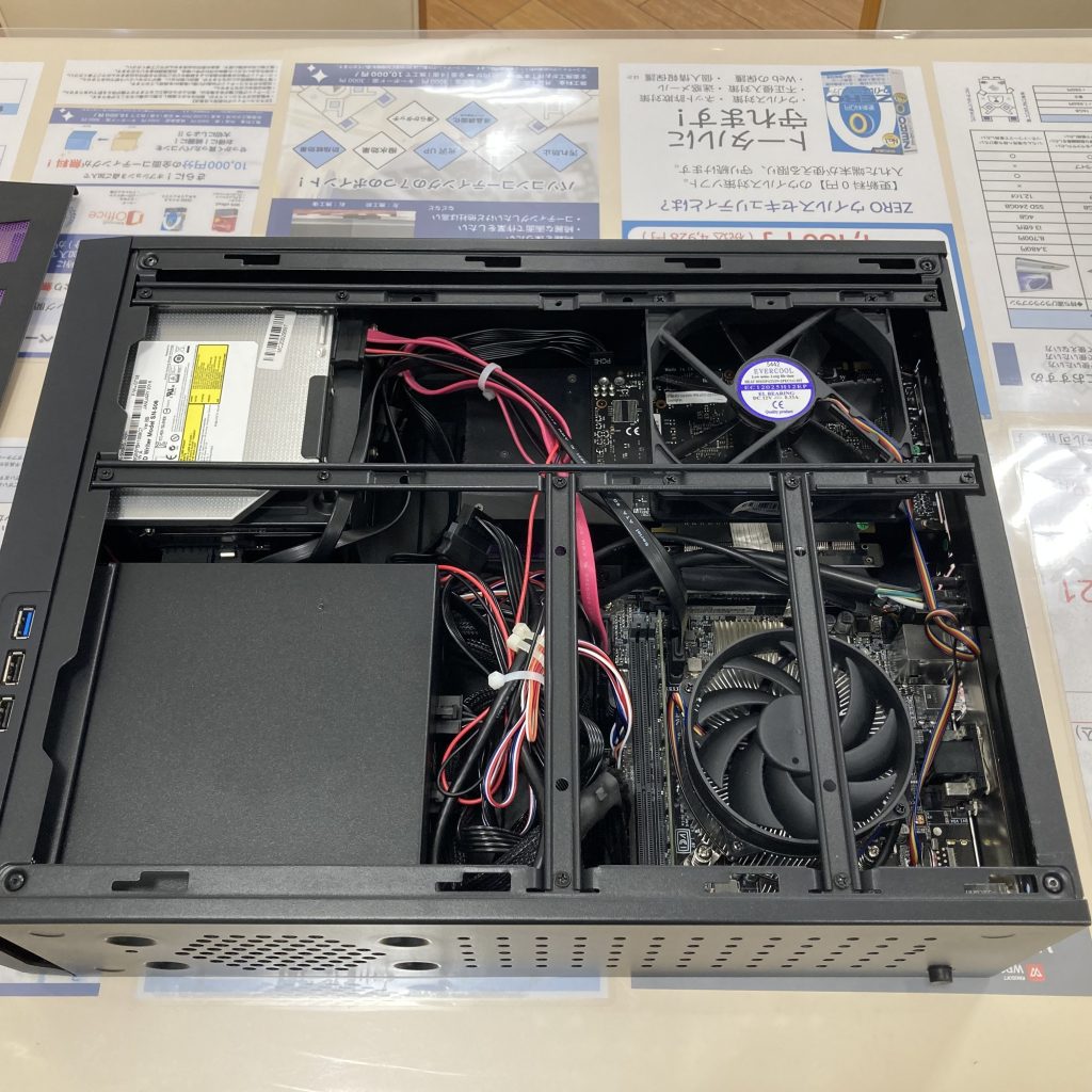 mouse G-tune デスクトップパソコンの電源ユニットの交換の修理事例（岡崎市）