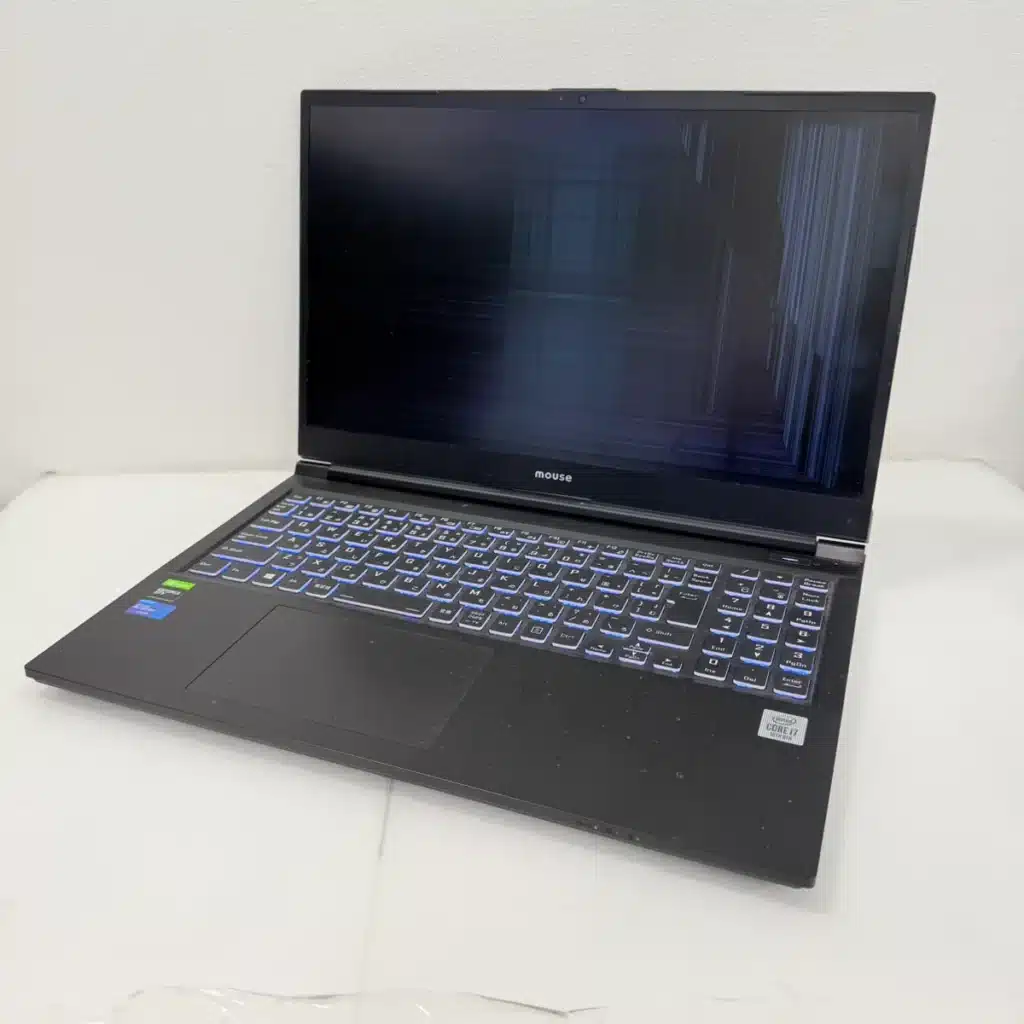 液晶画面割れもパーツ交換で解決【mouse G-tune P5-CML】パソコン修理の持ち込みはPC堂へ！